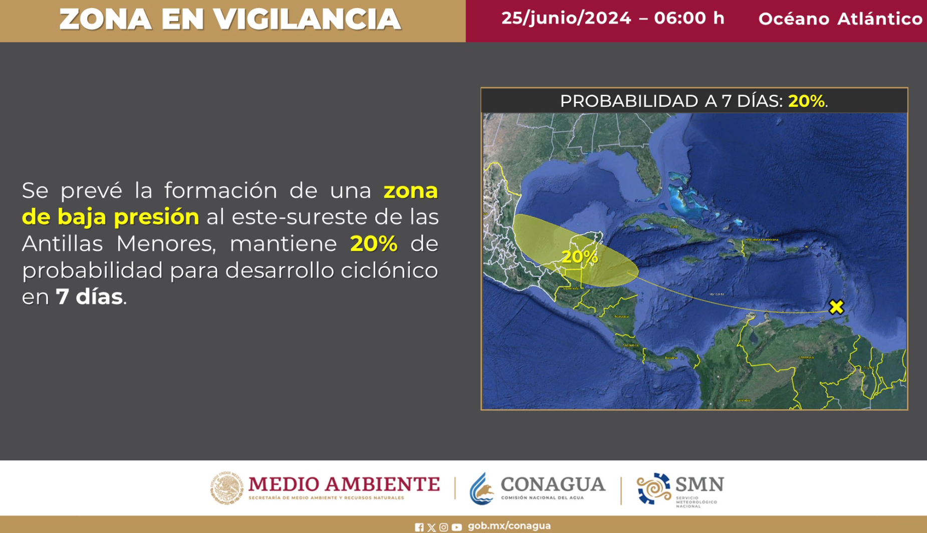 Posible formación de ciclón tropical a México